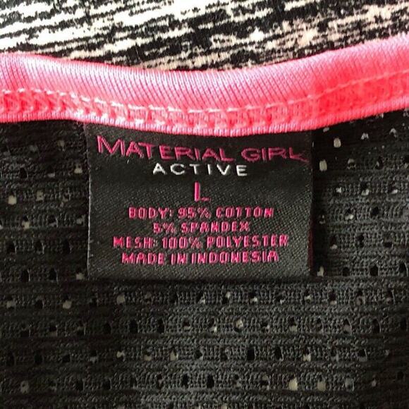 Material Girl Womens Mesh-Inset Bodycon DR NOIR SPACEDYE Juniors Size Large - Picture 4 of 4